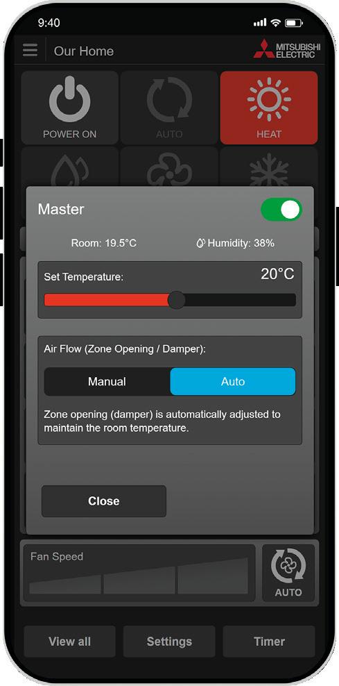 ZoneIQ app zone detail screen