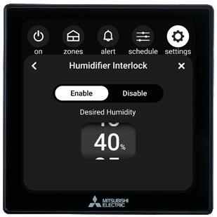 ZoneIQ humidifier interlock - set target humidity