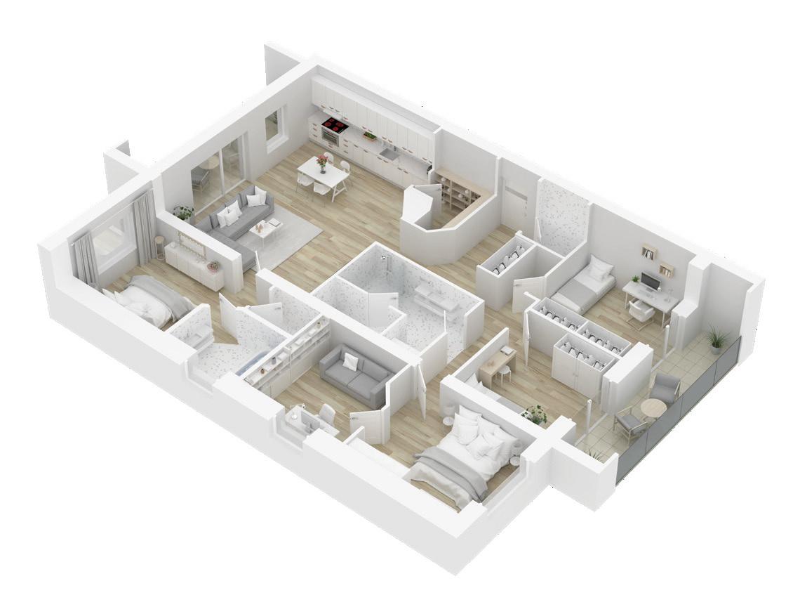 ZoneIQ home floor plan - intelligent zone control