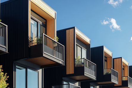 Row of townhouses