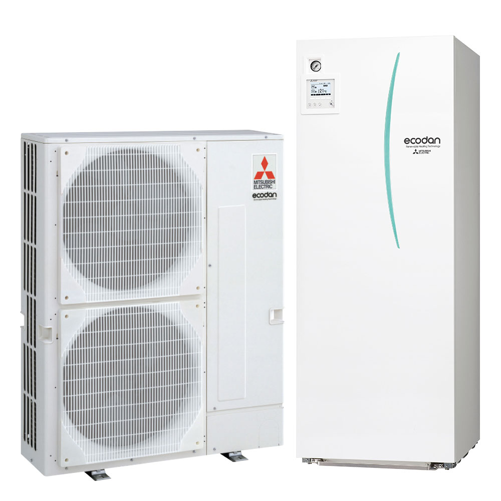 PUHZ-SW120VHA : 12kW Hot Water Heat Pump With Split Cylinder ...